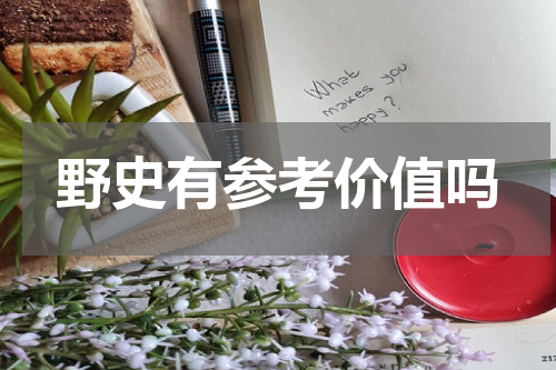 野史有参考价值吗