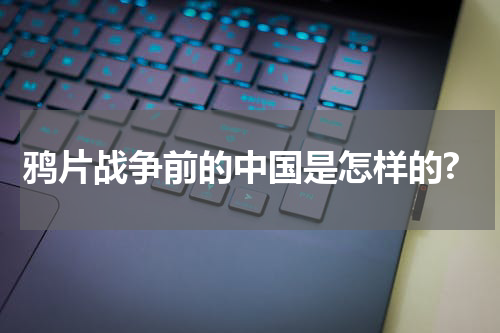 鸦片战争前的中国是怎样的?
