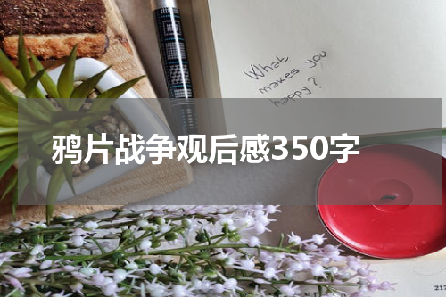 鸦片战争观后感350字