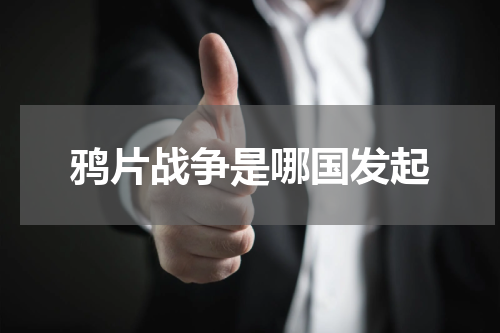 鸦片战争是哪国发起