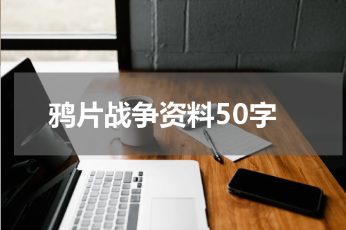 鸦片战争资料50字