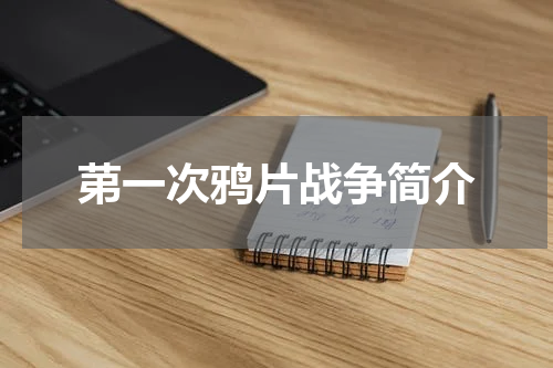 苐一次鸦片战争简介