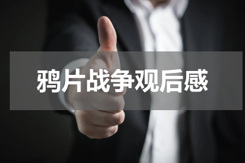 鸦片战争观后感