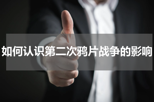 如何认识第二次鸦片战争的影响