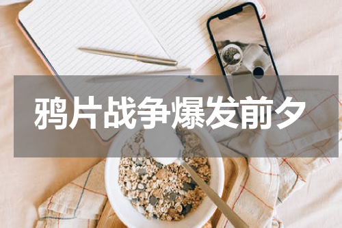 鸦片战争爆发前夕