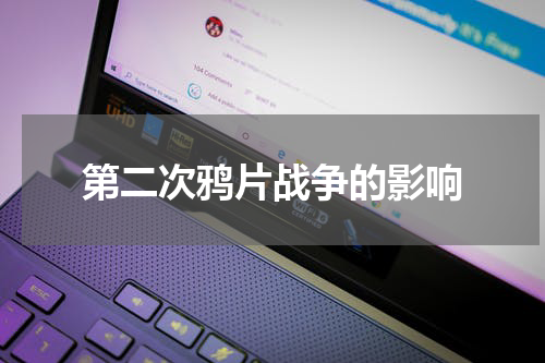 第二次鸦片战争的影响