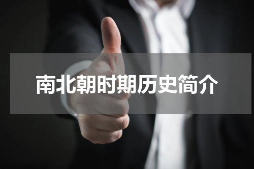 南北朝时期历史简介