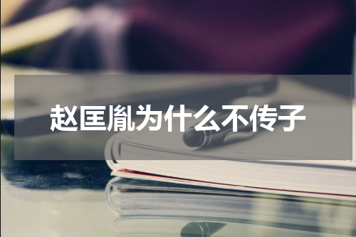 赵匡胤为什么不传子