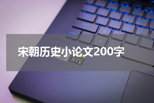 宋朝历史小论文200字