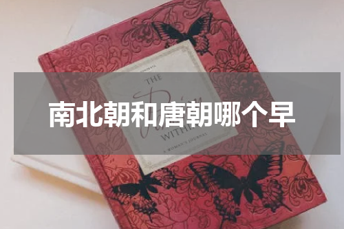 南北朝和唐朝哪个早