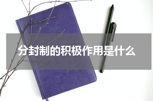 分封制的积极作用是什么