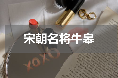 宋朝名将牛皋