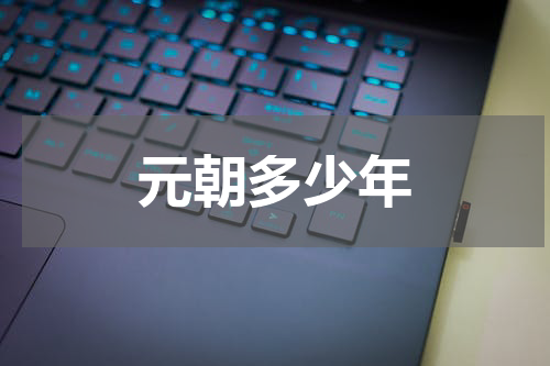 元朝多少年