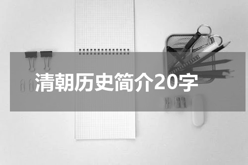 清朝历史简介20字