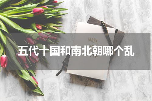五代十国和南北朝哪个乱