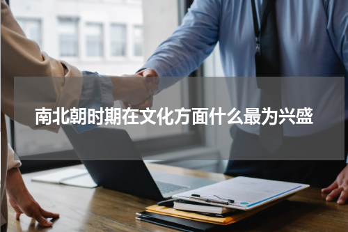 南北朝时期在文化方面什么最为兴盛