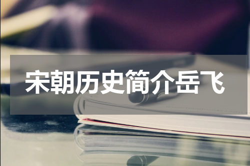 宋朝历史简介岳飞
