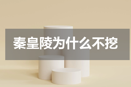 秦皇陵为什么不挖