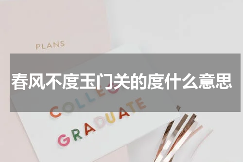 春风不度玉门关的度什么意思
