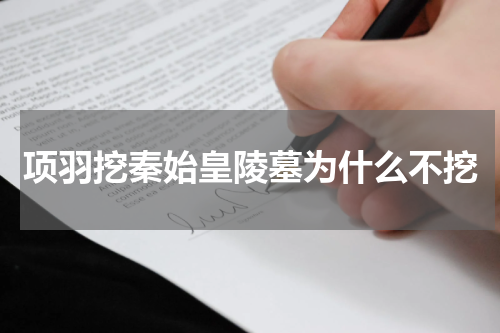 项羽挖秦始皇陵墓为什么不挖