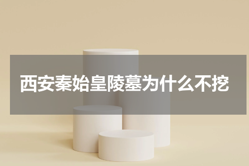 西安秦始皇陵墓为什么不挖