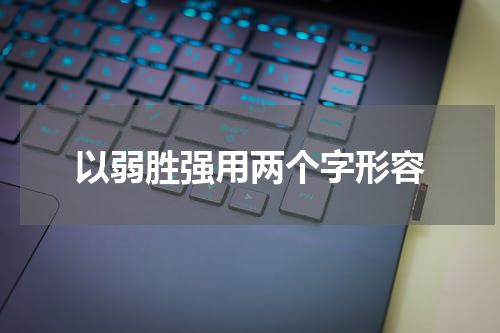 以弱胜强用两个字形容