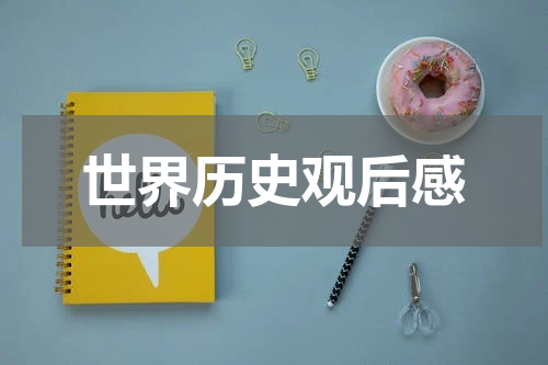 世界历史观后感