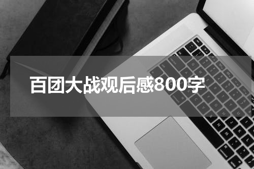 百团大战观后感800字