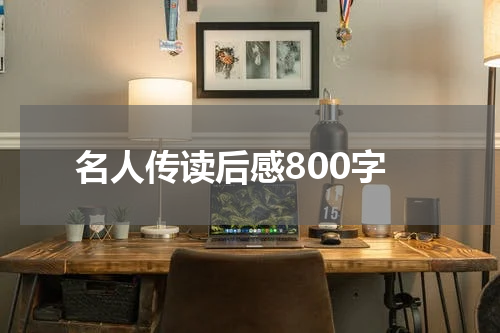 名人传读后感800字
