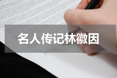 名人传记林徽因