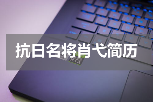 抗日名将肖弋简历