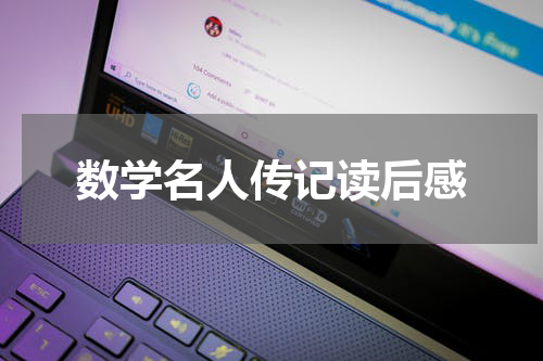 数学名人传记读后感