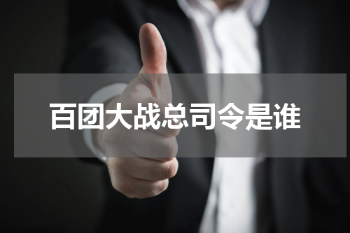 百团大战总司令是谁