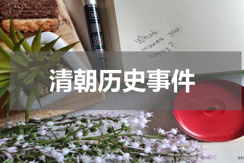 清朝历史事件