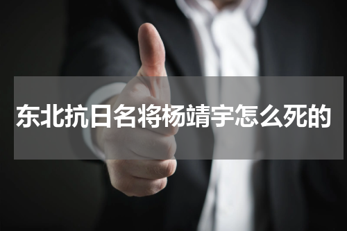 东北抗日名将杨靖宇怎么死的