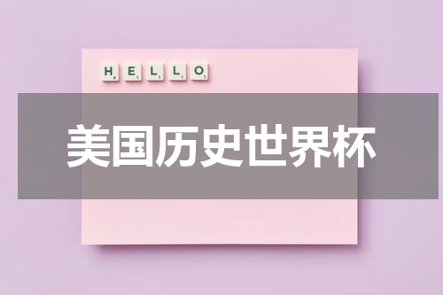 美国历史世界杯