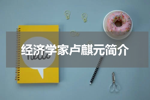 经济学家卢麒元简介