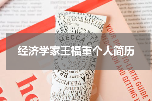 经济学家王福重个人简历