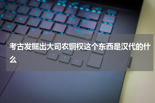 考古发掘出大司农铜权这个东西是汉代的什么