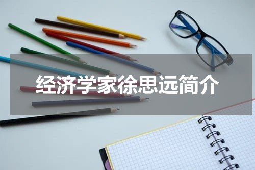 经济学家徐思远简介