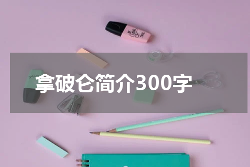 拿破仑简介300字