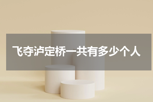 飞夺泸定桥一共有多少个人