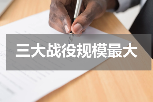 三大战役规模最大