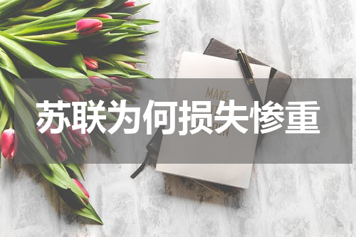 苏联为何损失惨重