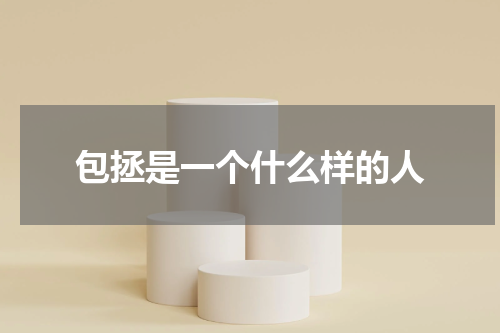 包拯是一个什么样的人