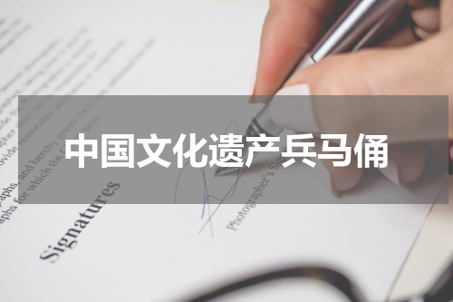 中国文化遗产兵马俑