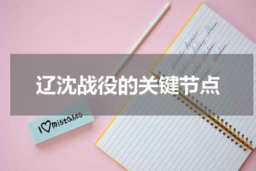 辽沈战役的关键节点
