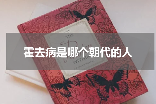 霍去病是哪个朝代的人