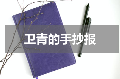 卫青的手抄报