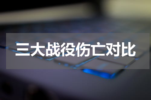 三大战役伤亡对比